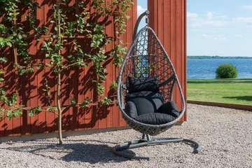 Hillerstorp Droppen Hängstol Utomhus 120x125 cm - Svartvit - Products - Utemöbler & utemiljö - Utestol & trädgårdsstol - Hängfåtölj & hängstol utomhus