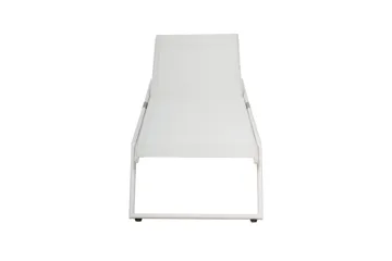 Monaco Solsäng med justerbar rygg i aluminium vit textil - Vit - Products - Utemöbler & utemiljö - Utestol & trädgårdsstol - Solsäng & solvagn