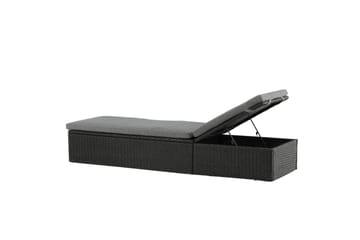 Quad Solsäng - Svart - Products - Utemöbler & utemiljö - Utestol & trädgårdsstol - Solsäng & solvagn