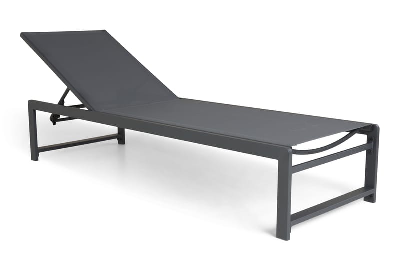 Sanna Solsäng Med Justerbart Ryggstöd, Svart